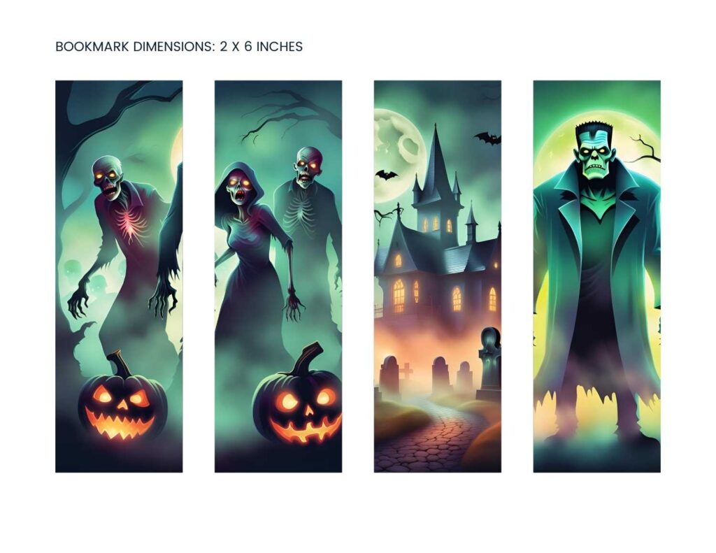 free printable halloween bookmarks 2