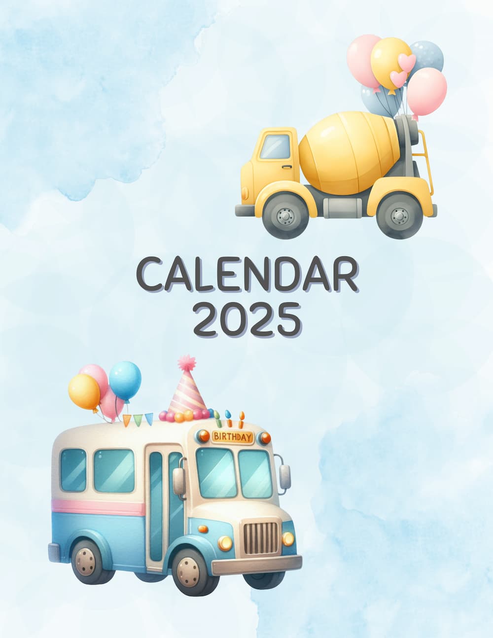 CALENDAR 2025 - VEHICLES