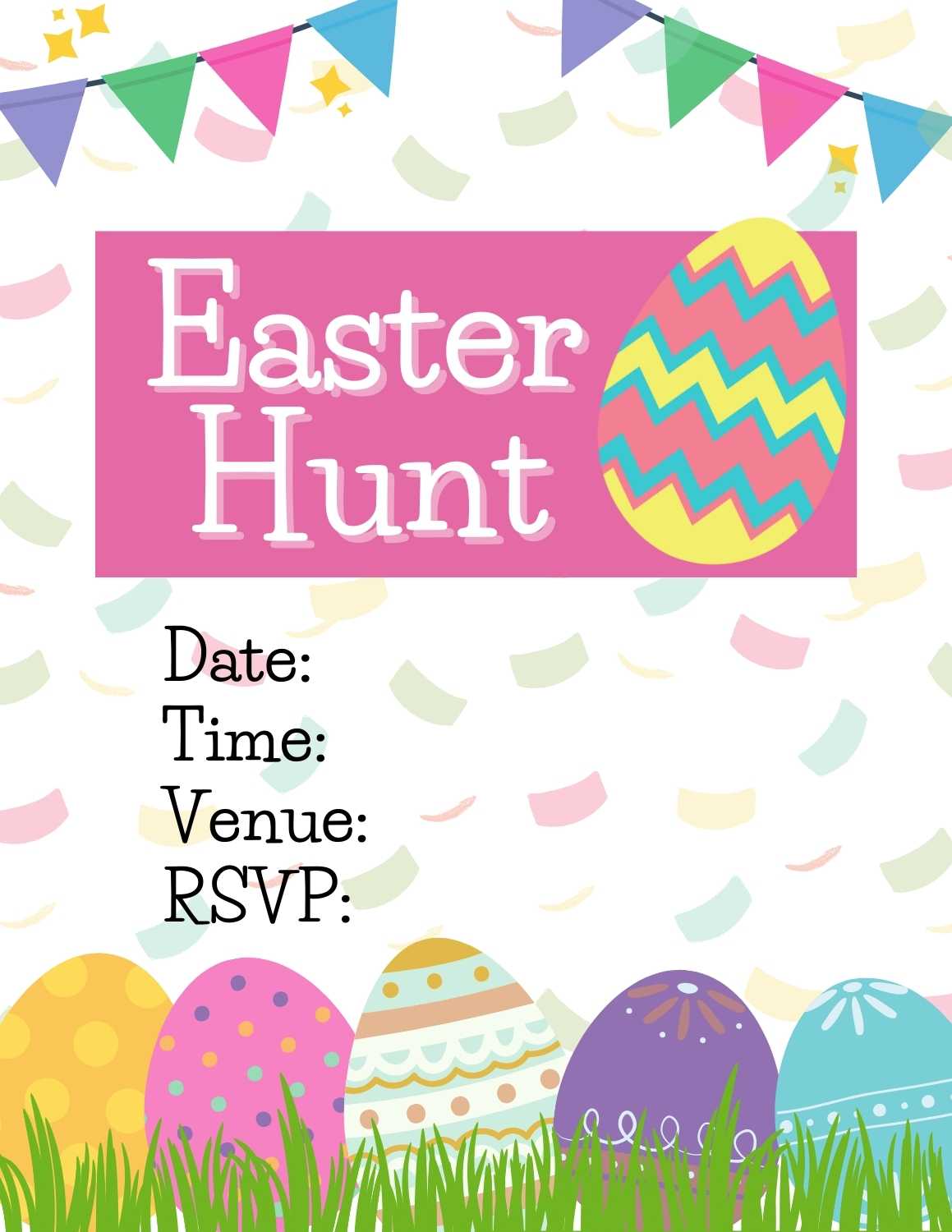 Free Easter Party Invitation Templates 1