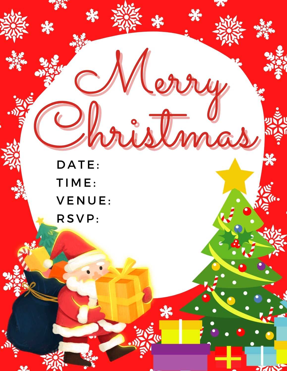 Free Christmas Party Invitation Templates 1