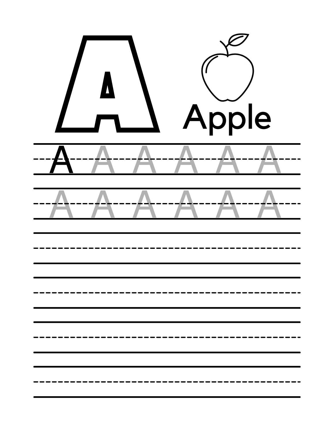 Free Printable Alphabet Tracing Worksheets 1