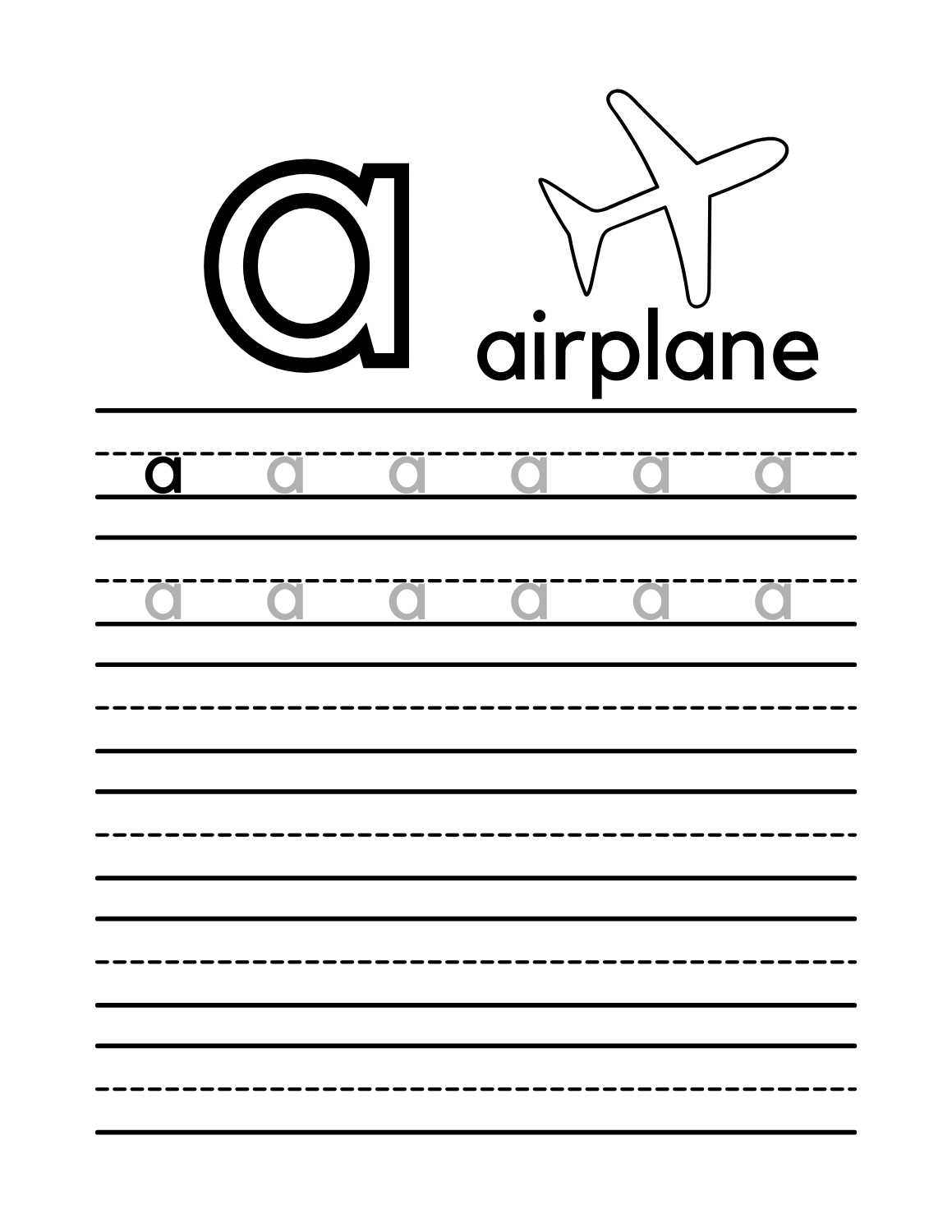 Free Printable Letter Tracing Worksheets 1