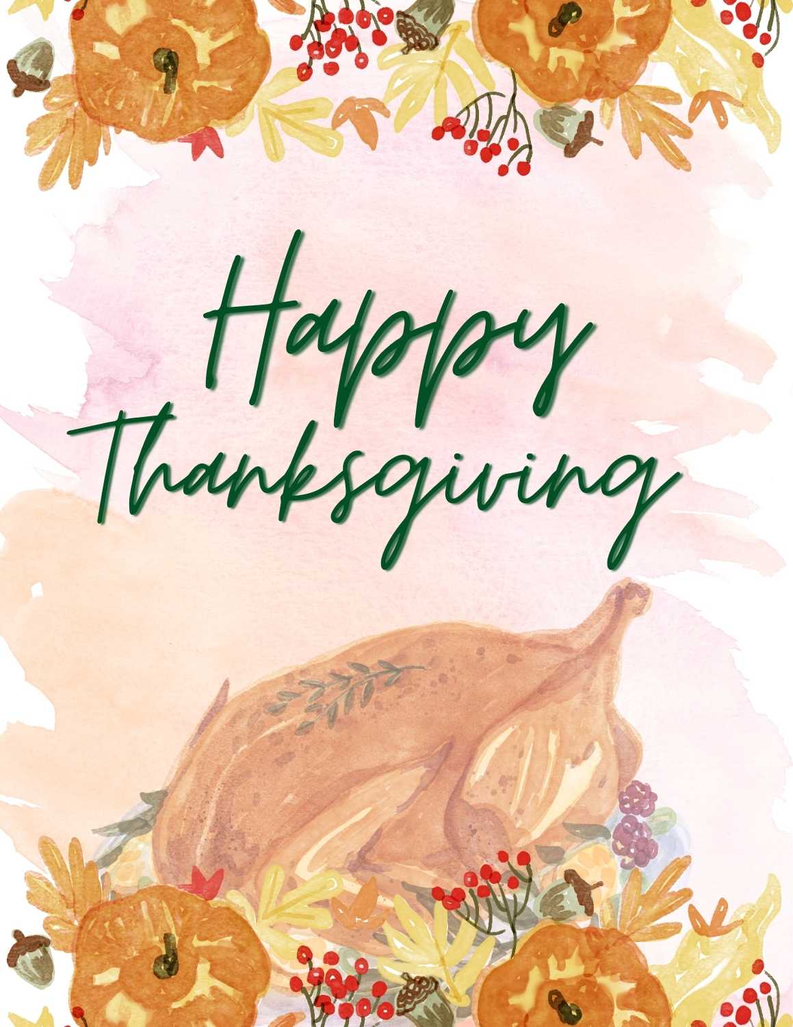 Free Printable Thanksgiving Planner 1