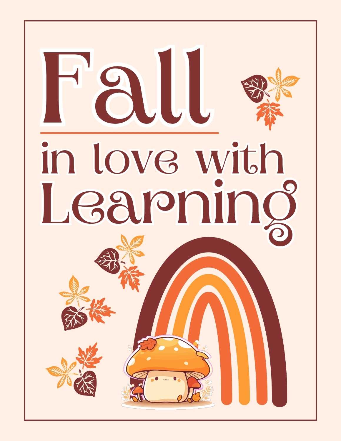 Free Fall Bulletin Board Printables 1