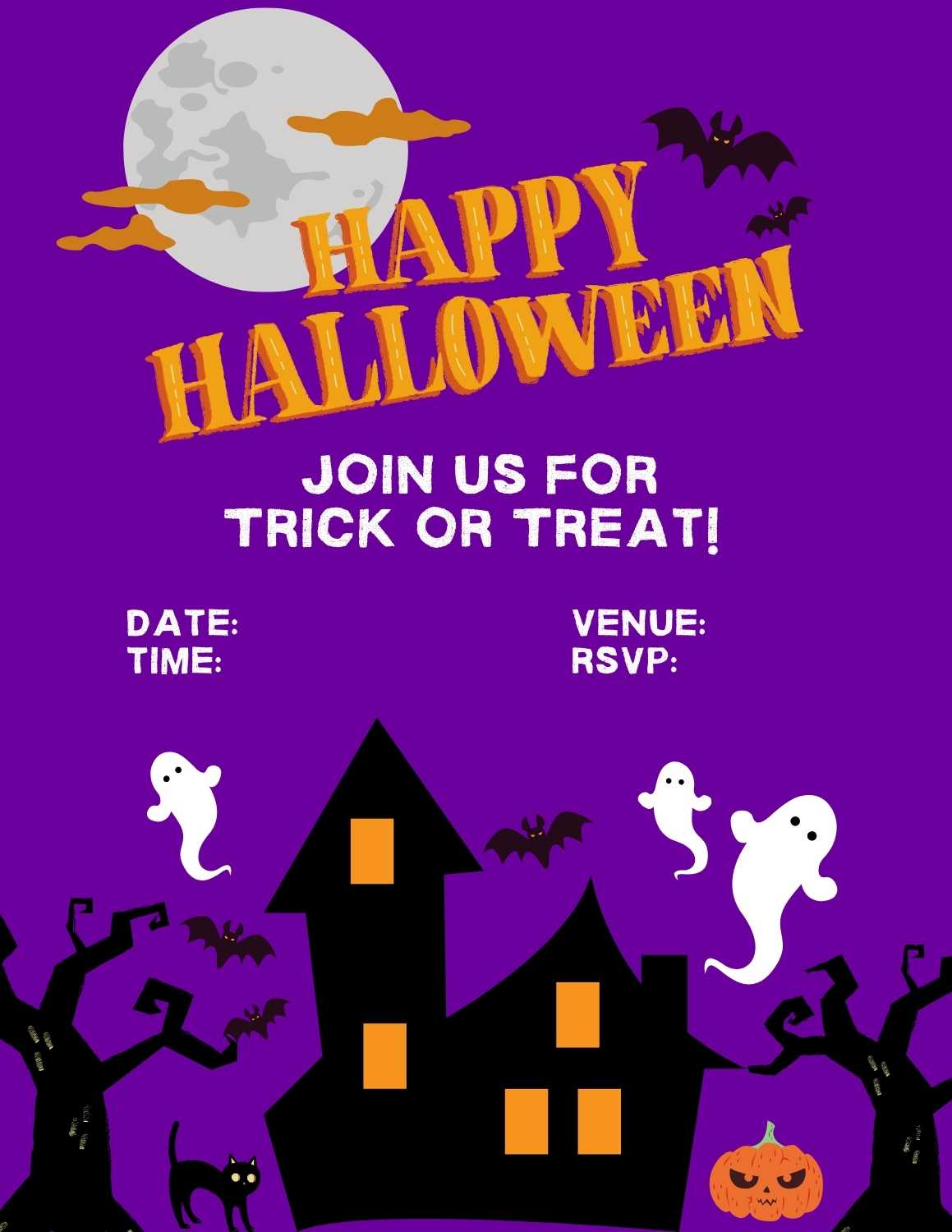 Free Halloween Party Invitation Templates 1