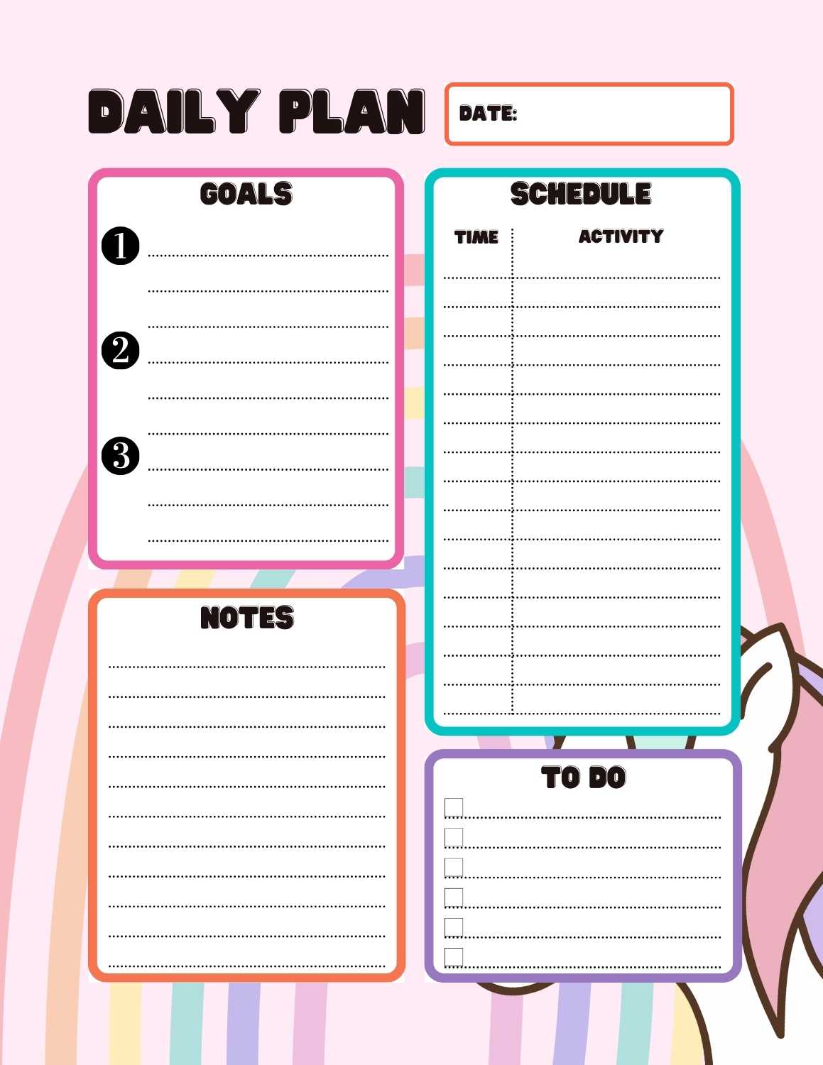 Goal Setting Printables For Girls 9