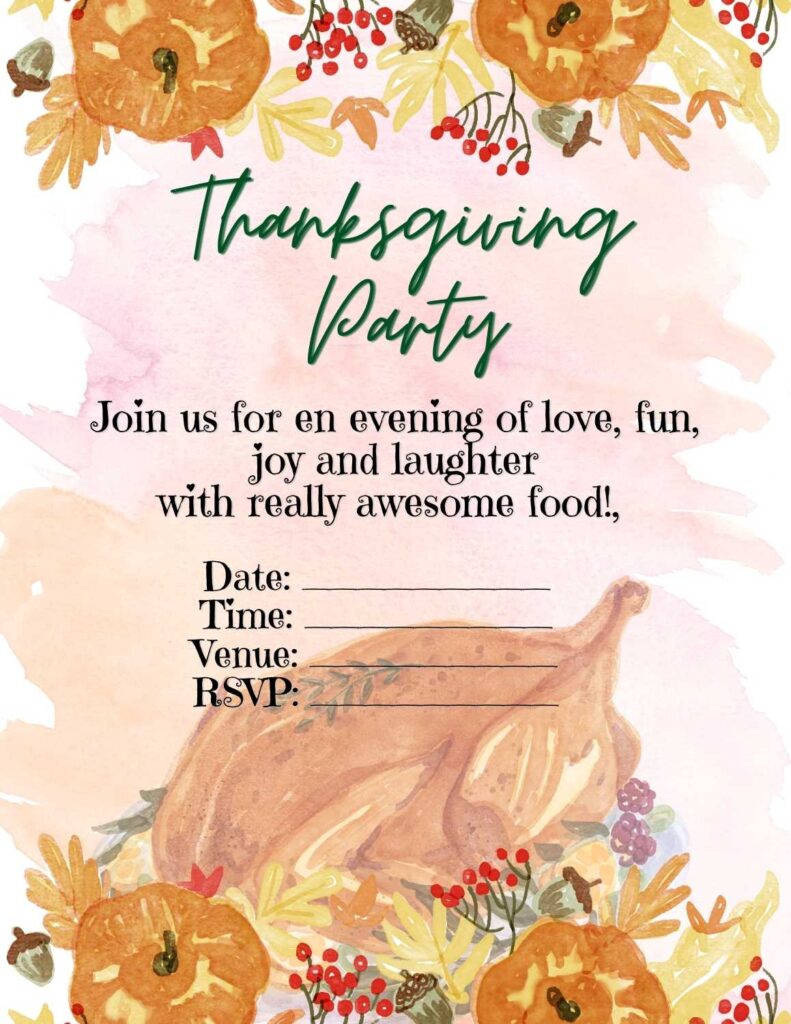 Free Printable Thanksgiving Planner 9