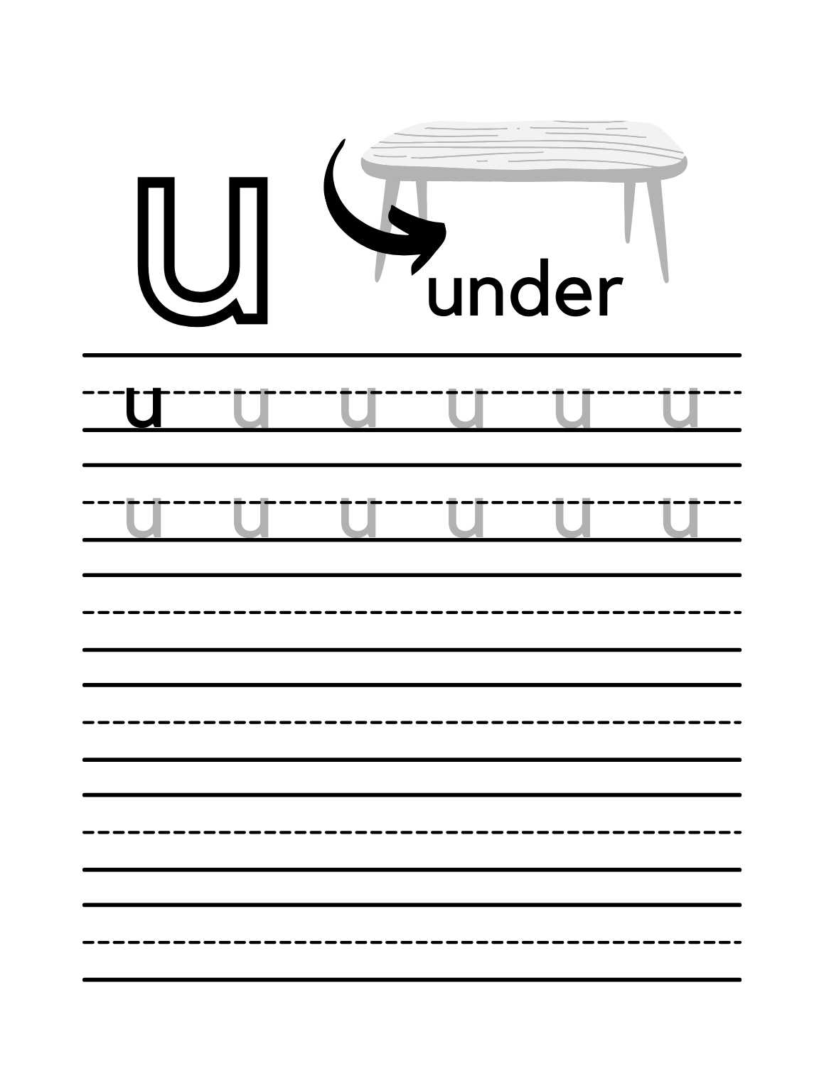 Free Printable Letter Tracing Worksheets 7