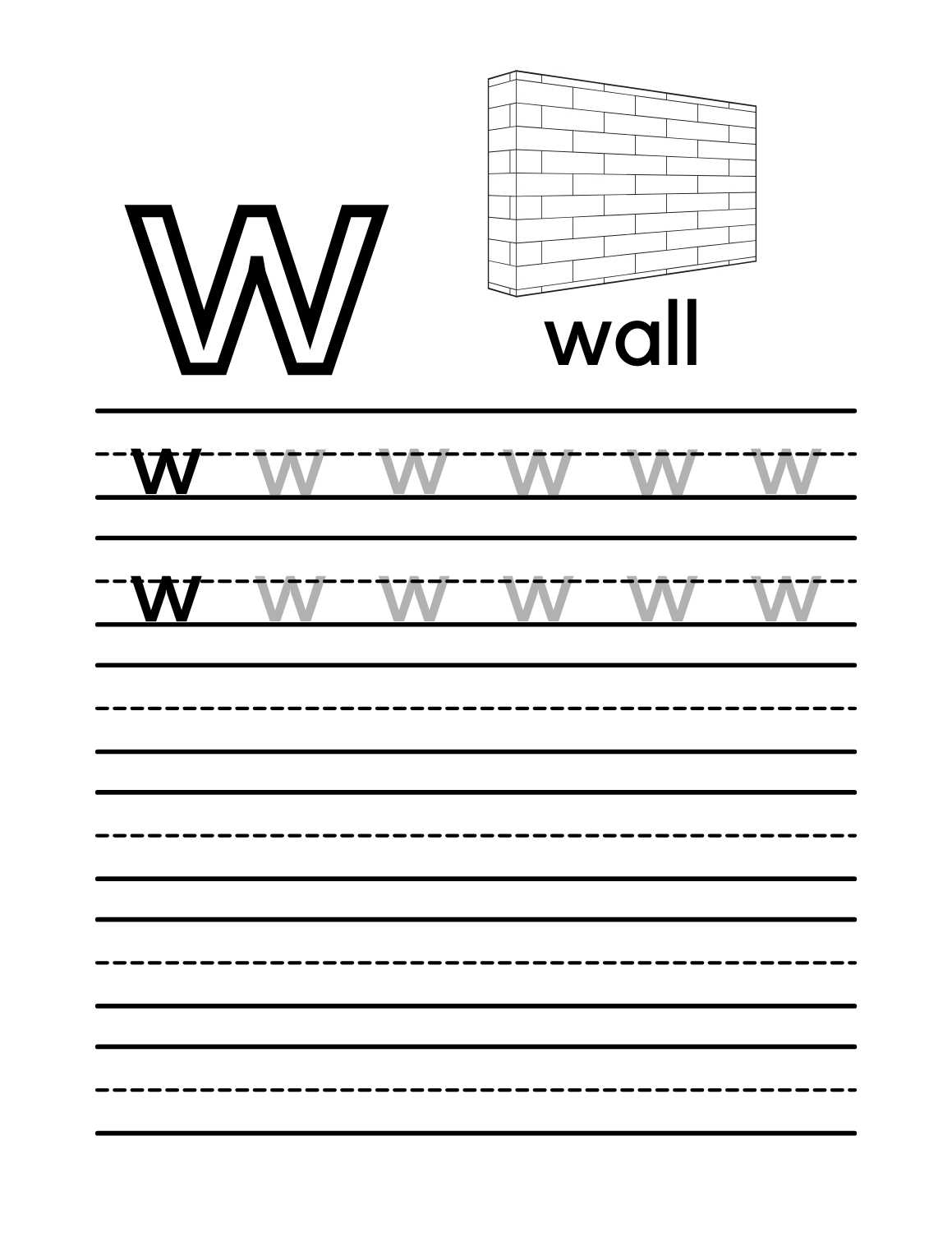 Free Printable Letter Tracing Worksheets 9