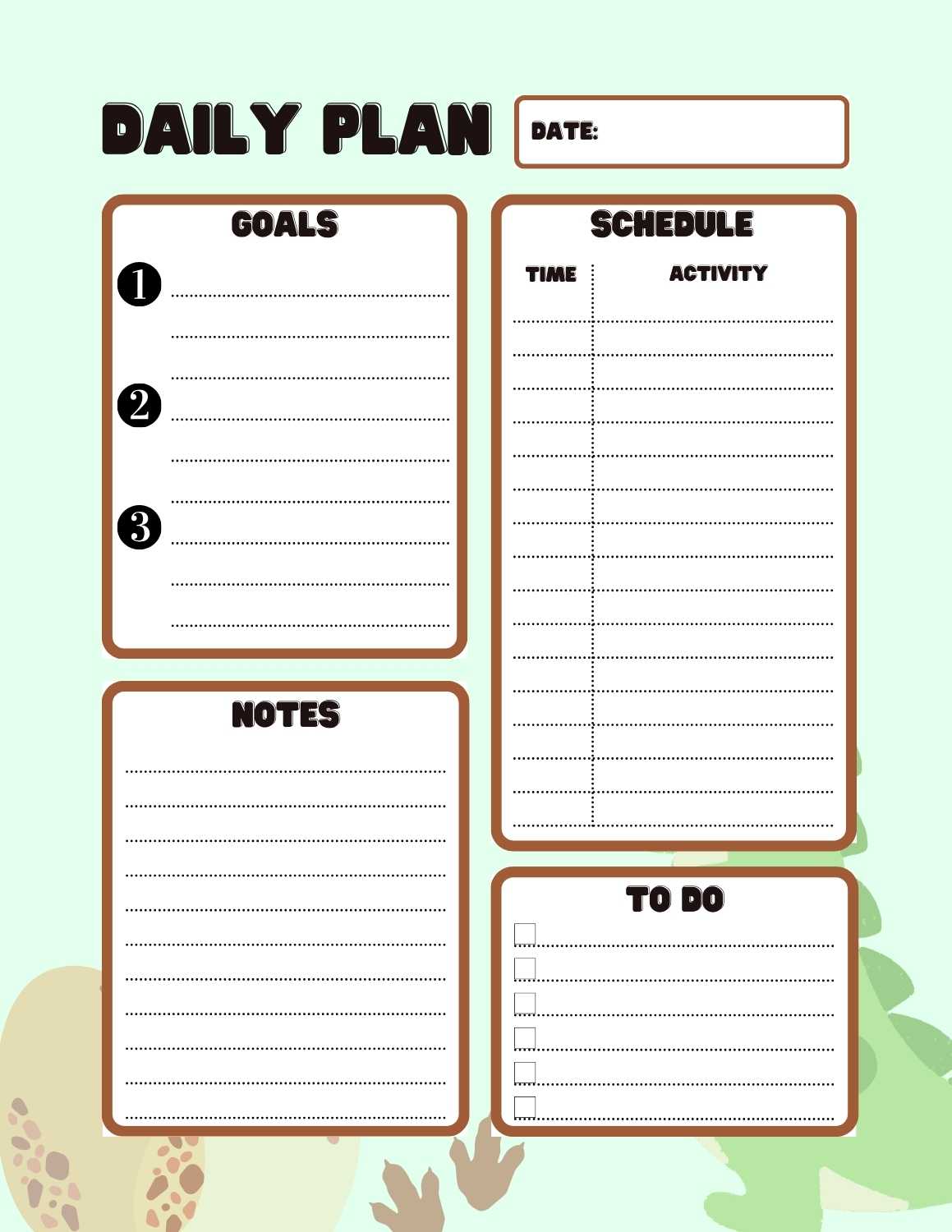 Goal Setting Printables For Kids 9