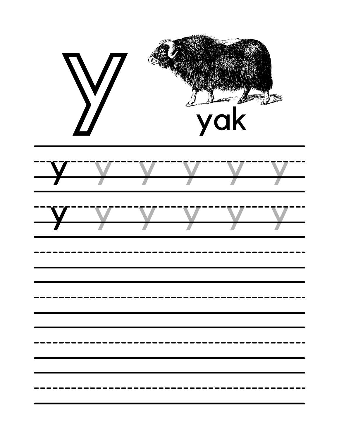 Free Printable Letter Tracing Worksheets 11