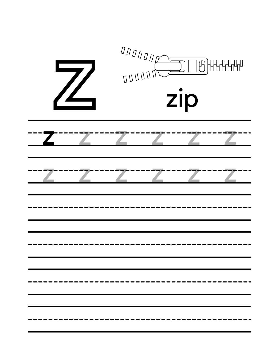 Free Printable Letter Tracing Worksheets 12