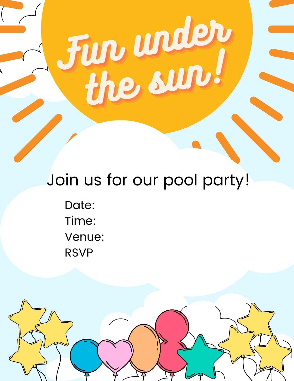 Free Summer Party Invitation Templates 2