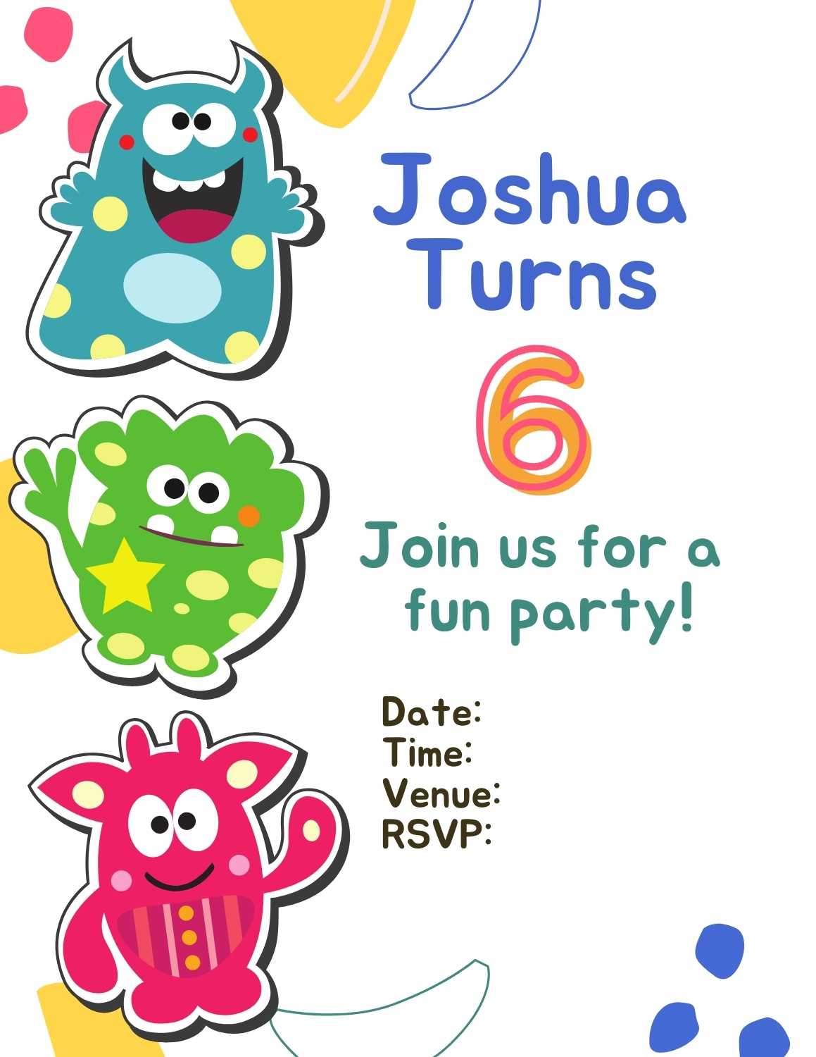 Free Birthday Invitation Templates 3