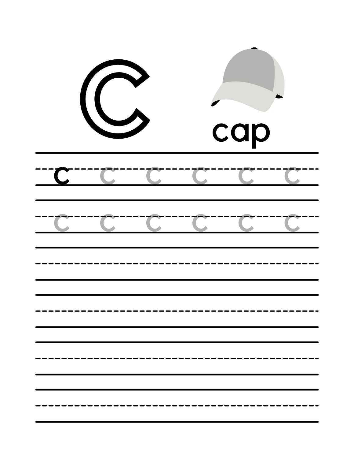 Free Printable Letter Tracing Worksheets 3