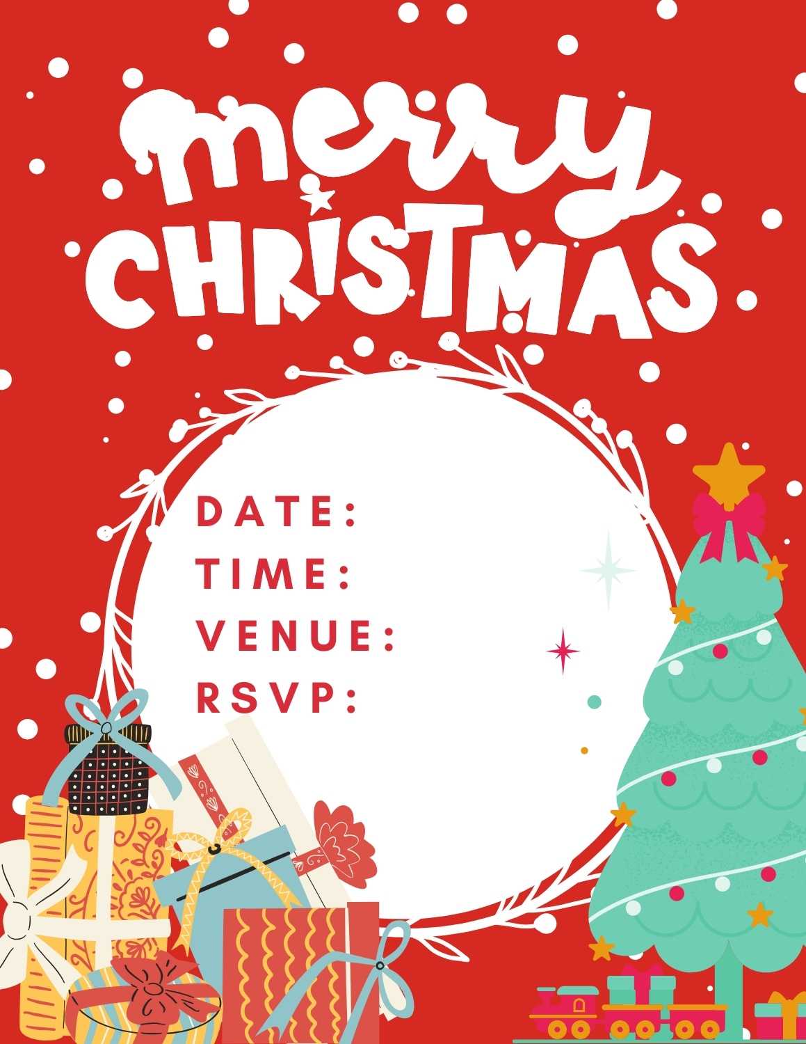 Free Christmas Party Invitation Templates 4