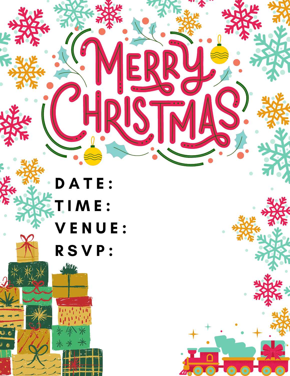 Free Christmas Party Invitation Templates 5