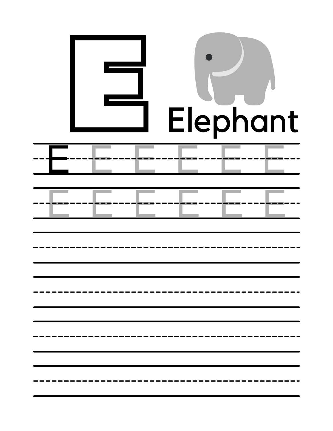 Free Printable Alphabet Tracing Worksheets 5