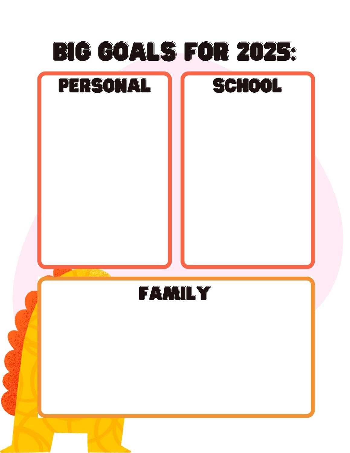 Free Printable Goal Setting For Kids 5