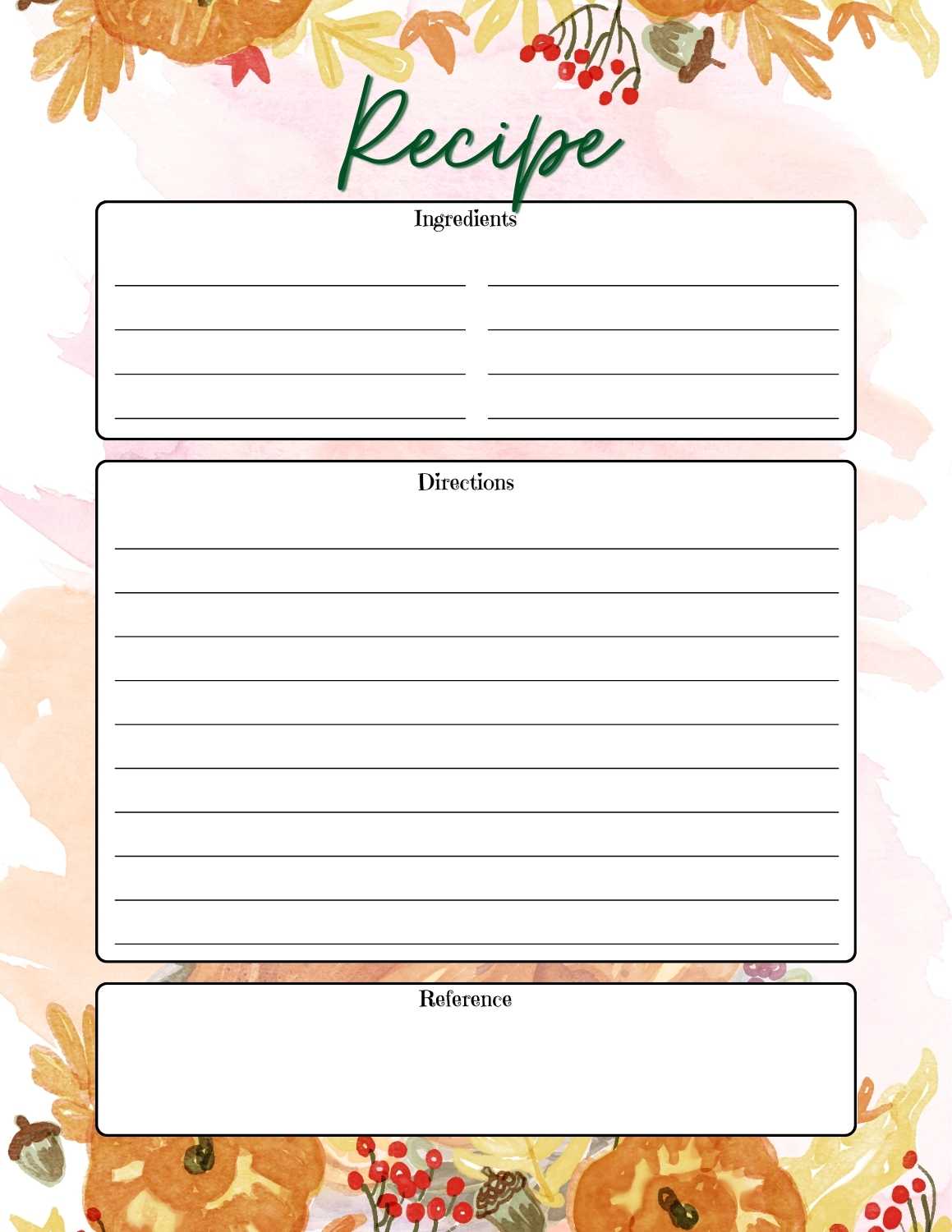 Free Printable Thanksgiving Planner 5