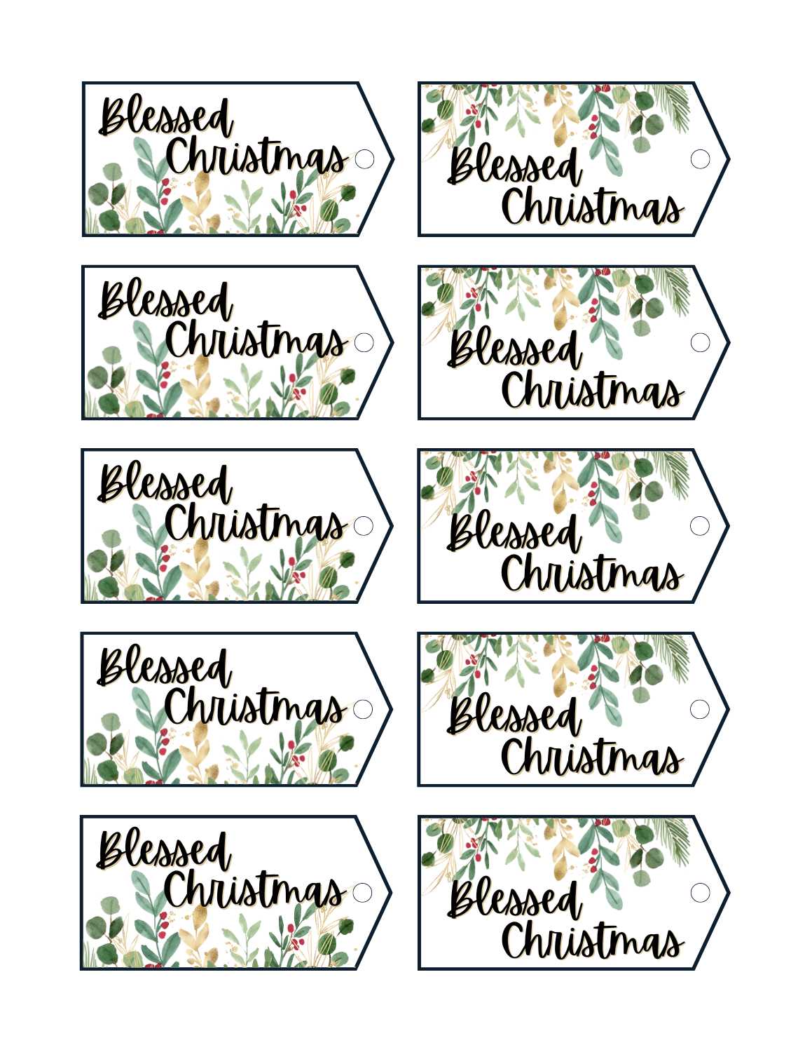 Free Printable Christmas Gift Tags 2