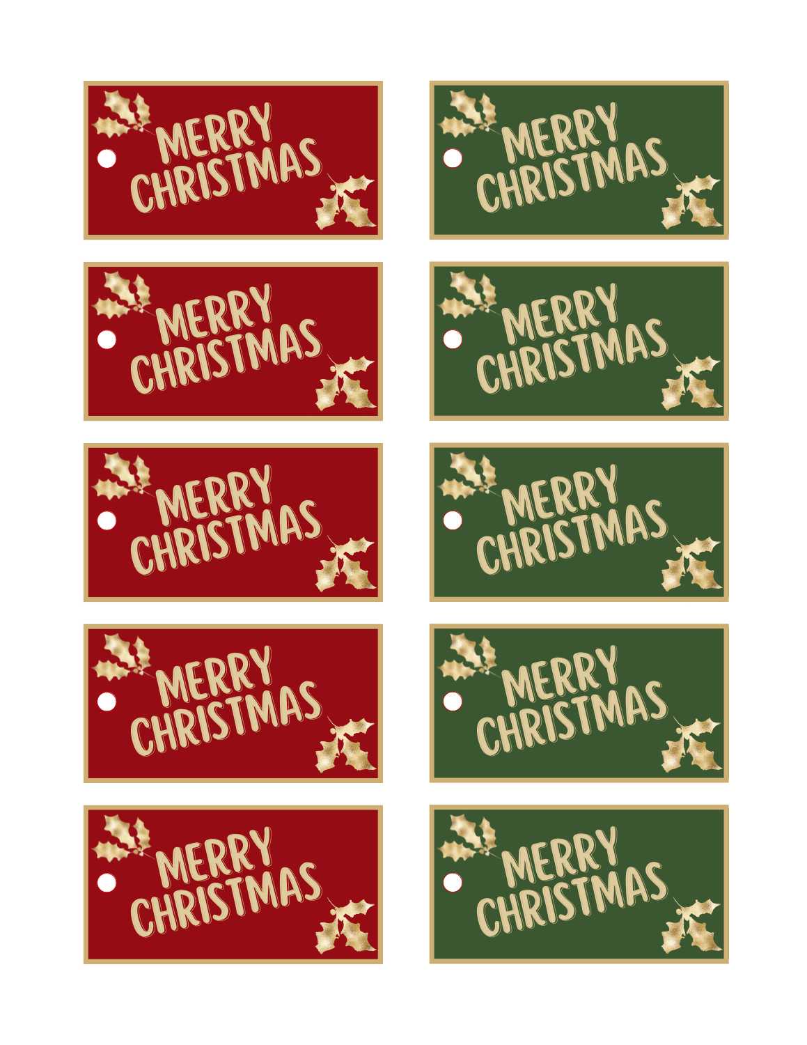 Free Printable Christmas Gift Tags 5