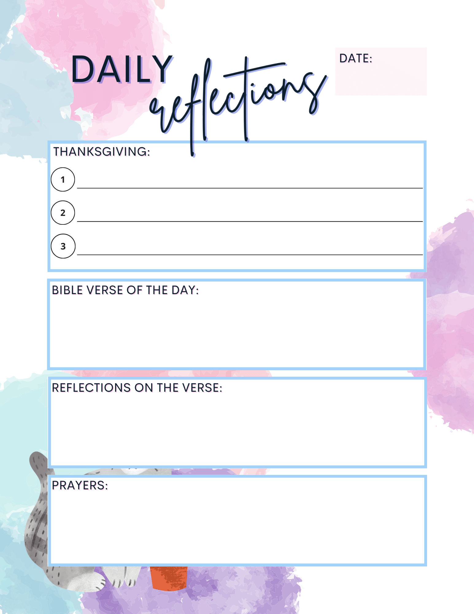 Free Printable Bible Study Journal 5