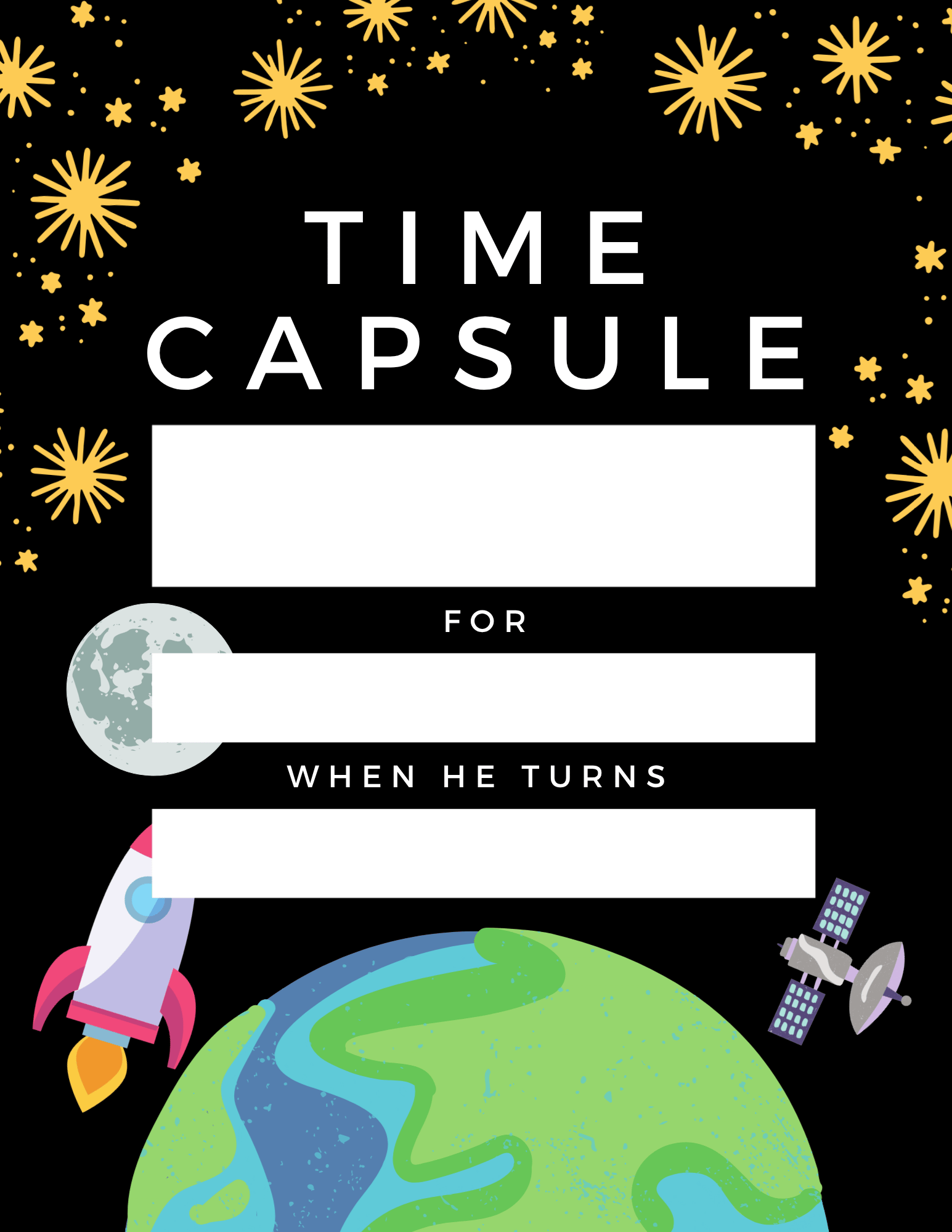 Free Birthday Time Capsule Printables 7