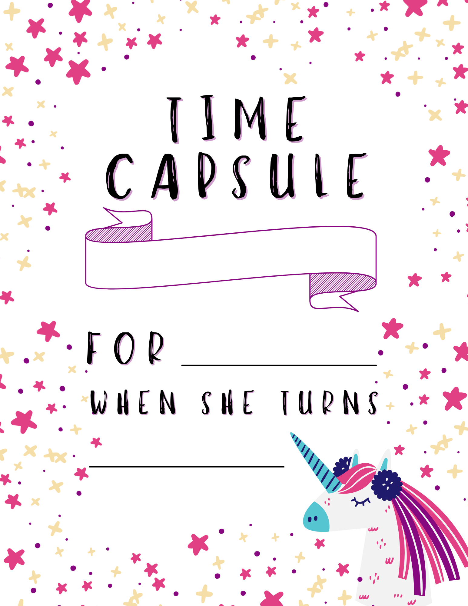 Free Birthday Time Capsule Printables 8