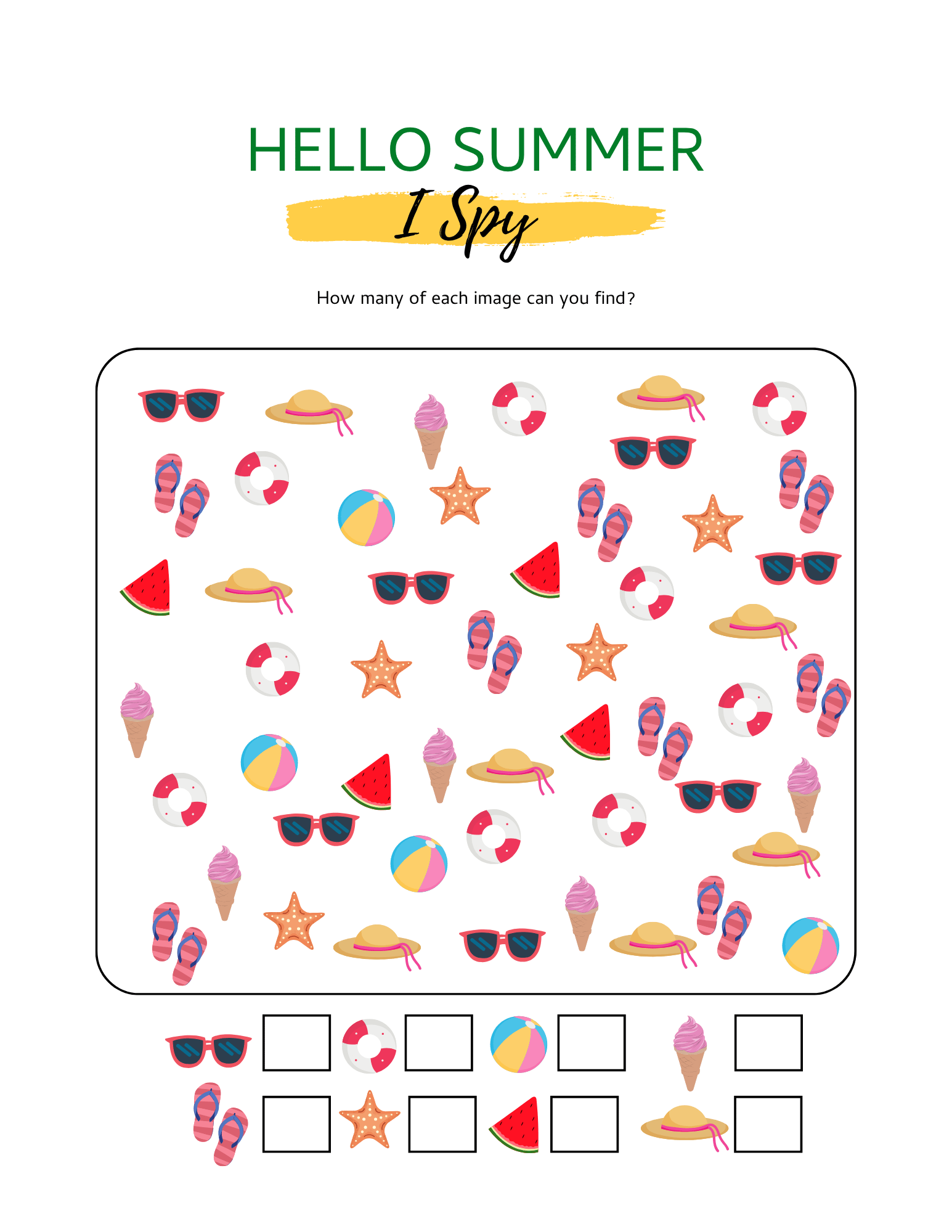 Printable Summer Activities For Kids 3