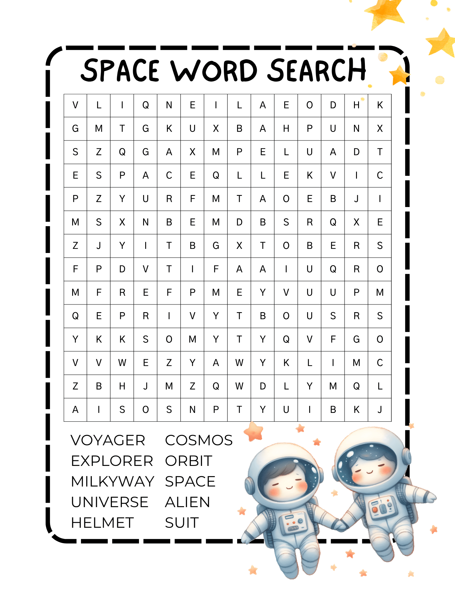 Free Space Printables For Kids 9