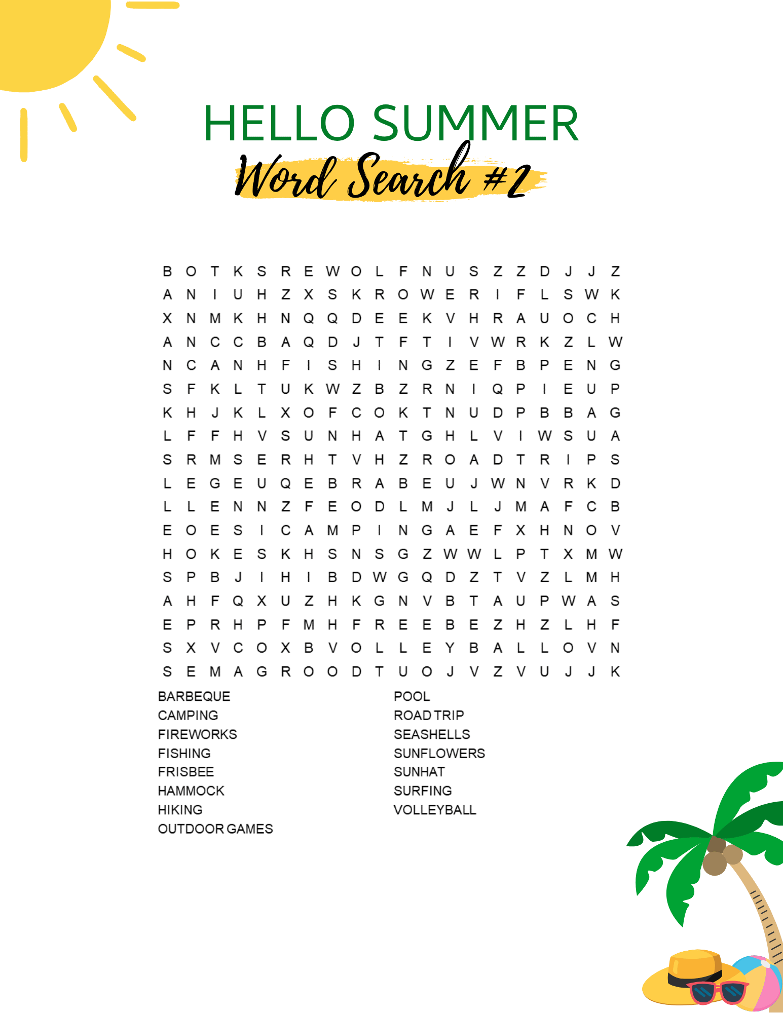 Printable Summer Activities For Kids 5