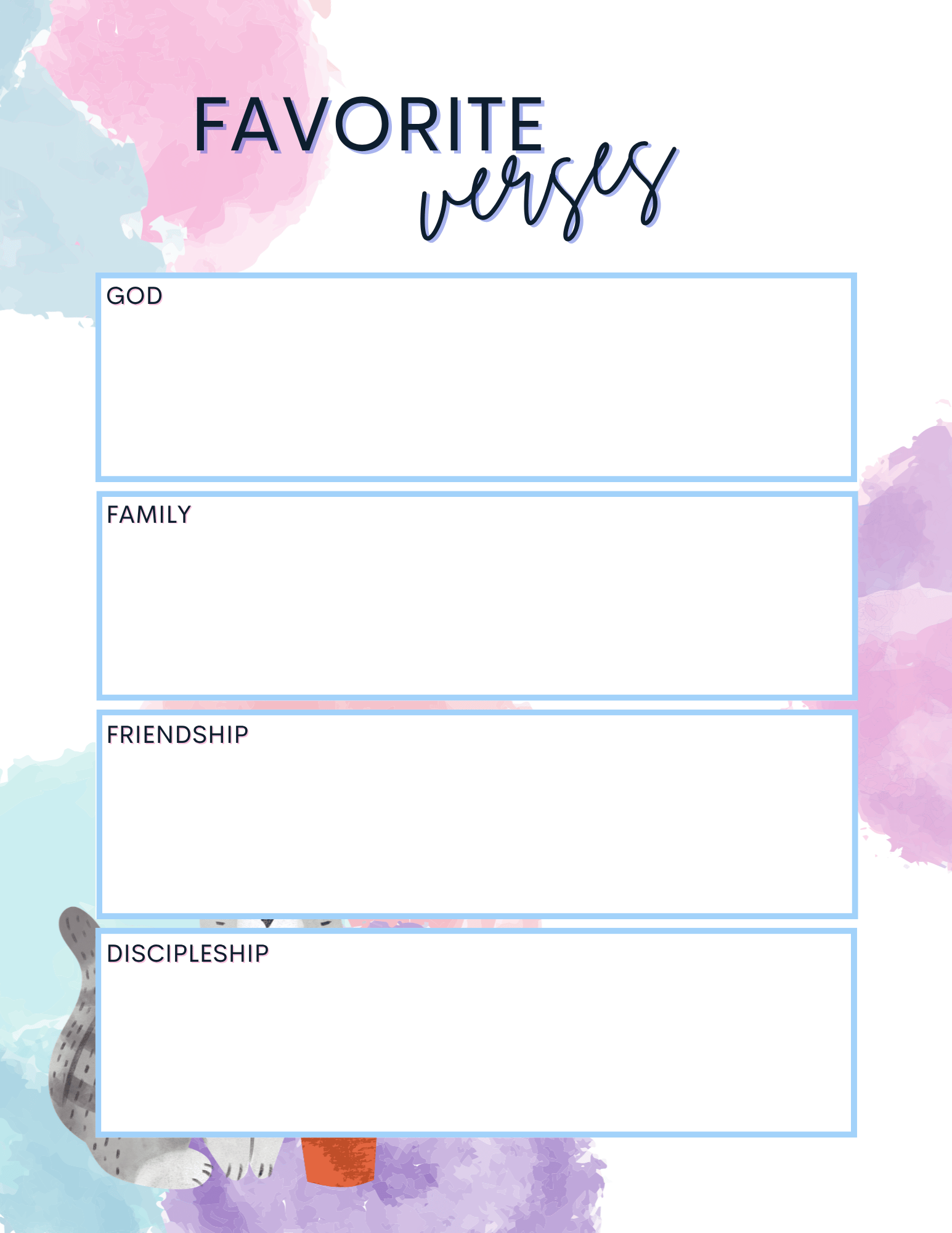 Free Printable Bible Study Journal 2