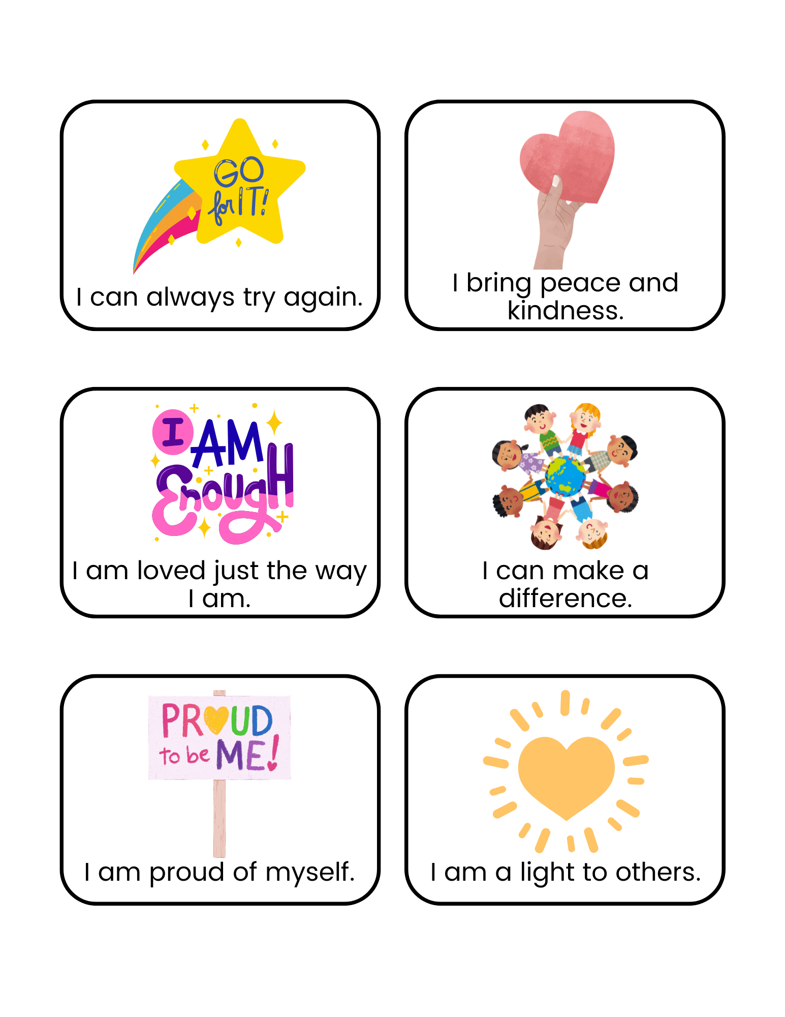 Printable Affirmation Cards For Kids 3
