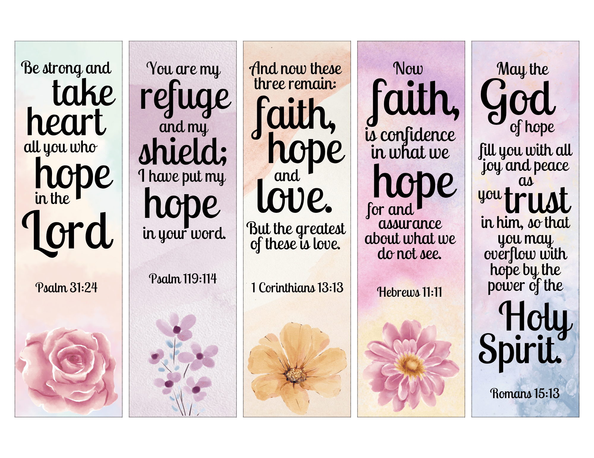 Printable Bible Verse Bookmarks 3