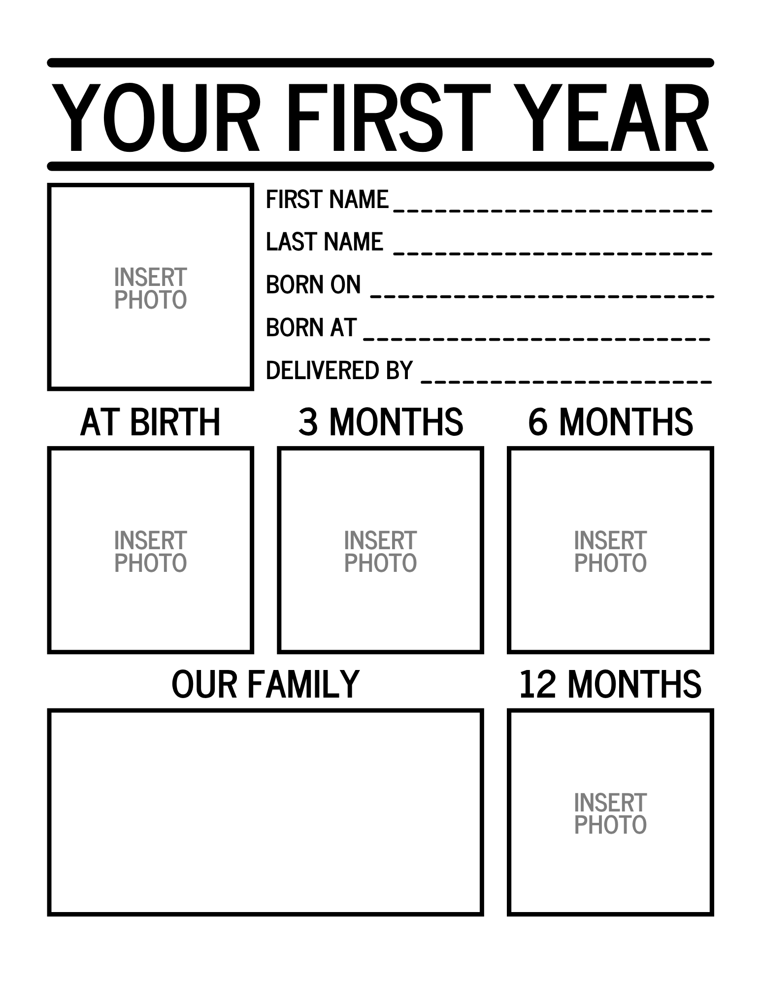 Free Birthday Time Capsule Printables 4