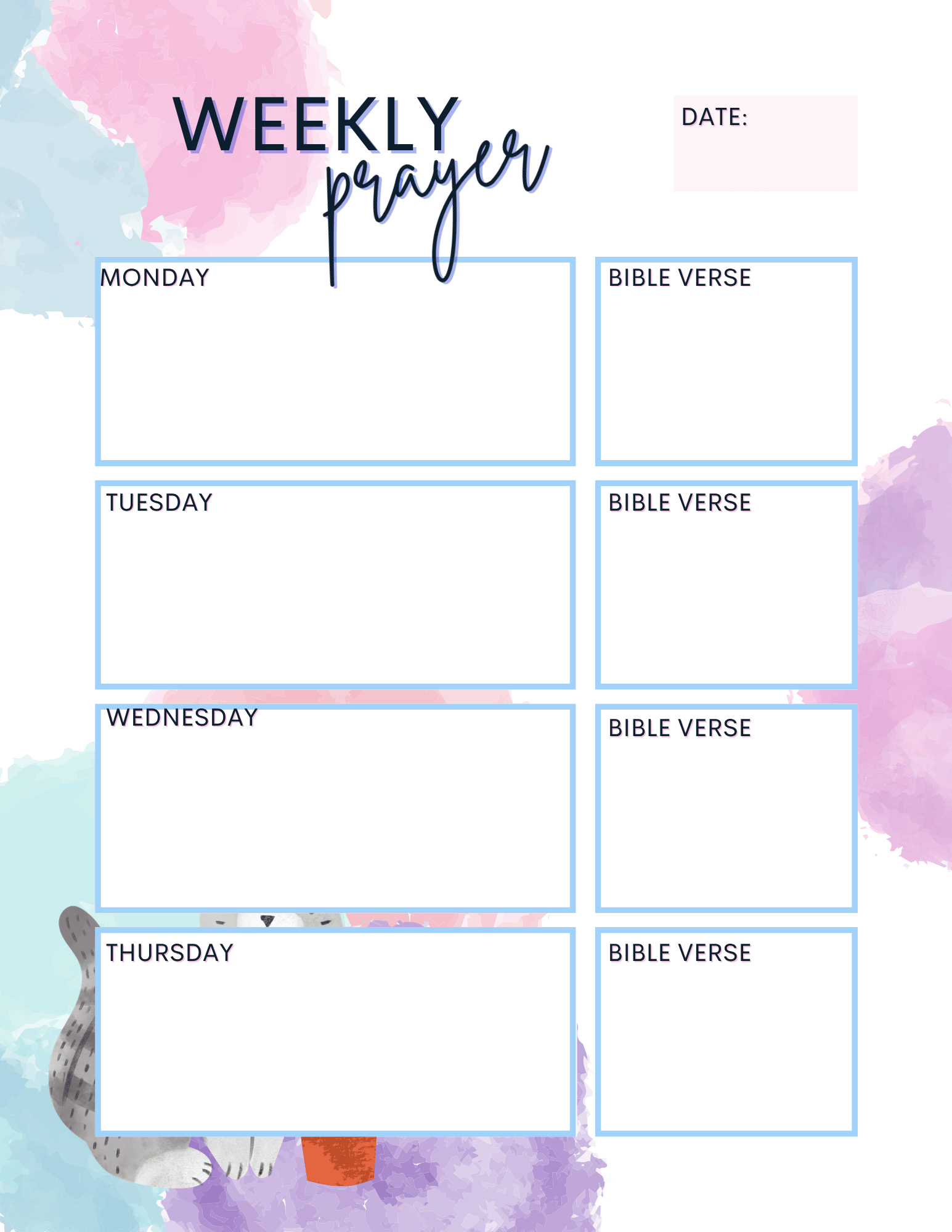 Free Printable Bible Study Journal 4