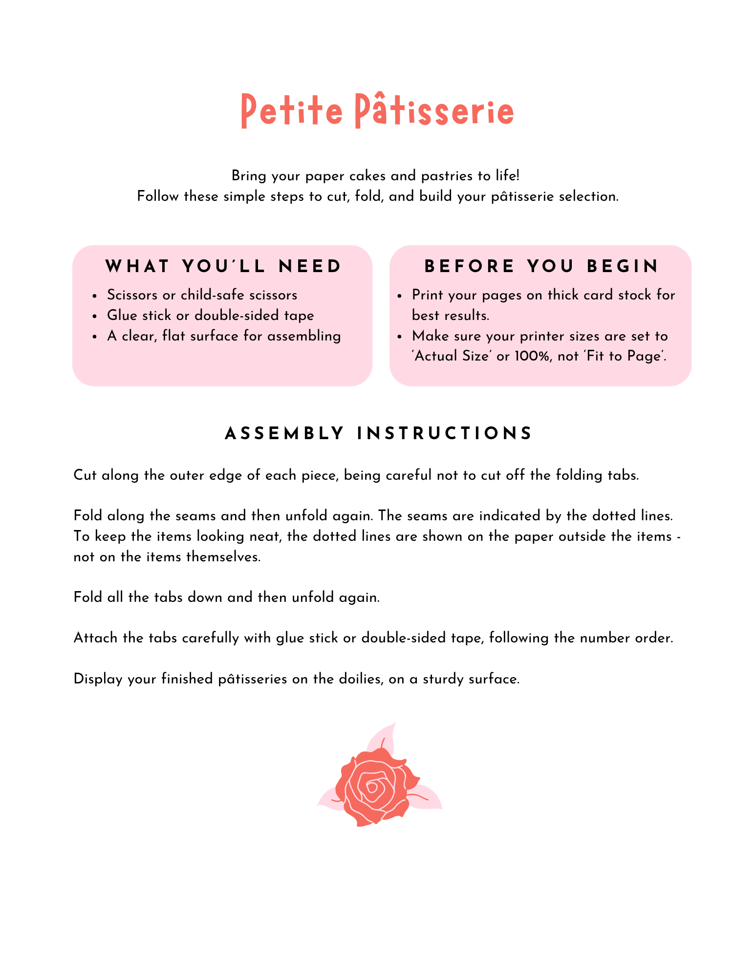 Free Cut and Fold Cake Printables 7 Free Cut and Fold Cake Printables 7