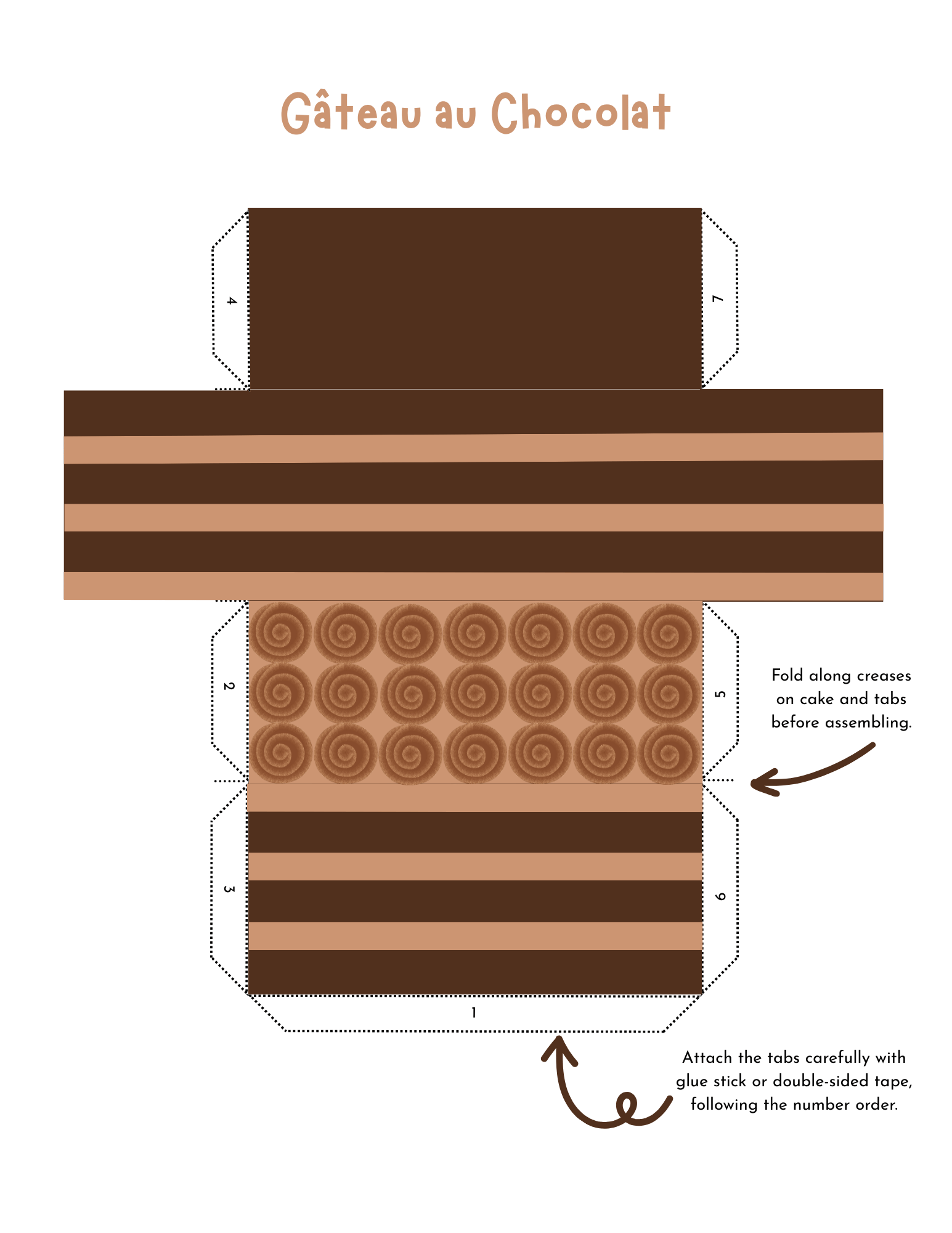 Free Cut and Fold Cake Printables 9 Free Cut and Fold Cake Printables 9